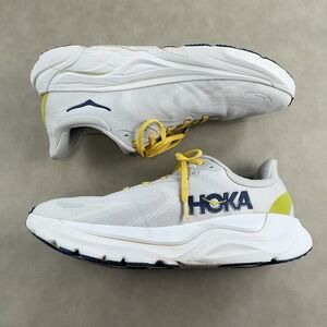 Hoka One One Arahi 8 Gray White Running Sneaker Shoes Men's Size 12D